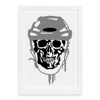 Eishockey - Framed poster (27 × 37 cm) - white - Front