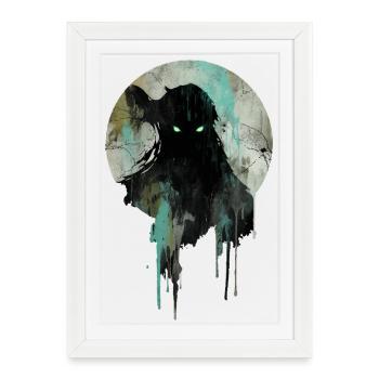 Entité Eldritch : Horreur Cosmique, Espace de la Terreur - Affiche encadrée (27 × 37 cm) - blanc - Devant
