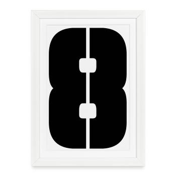 8 - Framed poster (27 × 37 cm) - white - Front