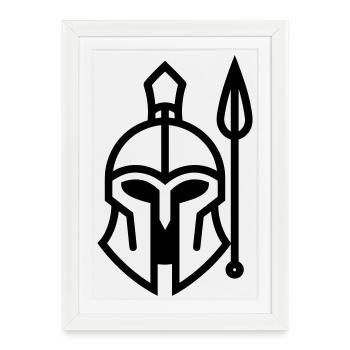 Spartan - Framed poster (27 × 37 cm) - white - Front