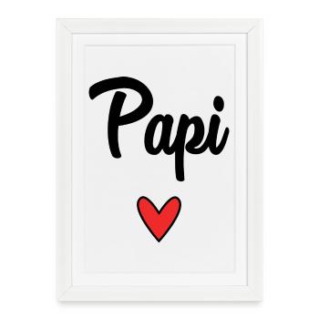 HAPPY FATHER'S DAY. DAD. FATHER'S DAY. FATHER. GOOD - Framed poster (27 × 37 cm) - white - Front