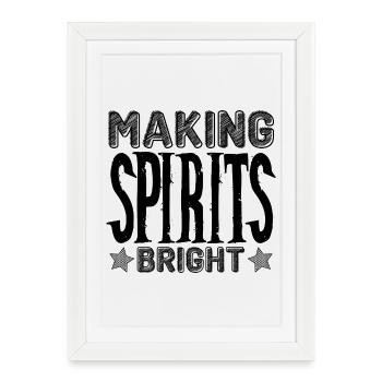 Making Spirits - Framed poster (27 × 37 cm) - white - Front