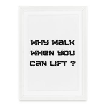 Pas d’excuses - Affiche encadrée (27 × 37 cm) - blanc - Devant