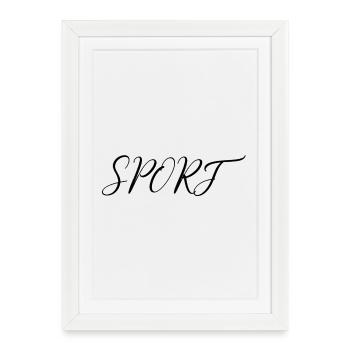 Elegant Spokè lettering in hand lettering style - Framed poster (27 × 37 cm) - white - Front