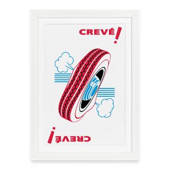 Tired! - Framed poster (27 × 37 cm) - white - Front