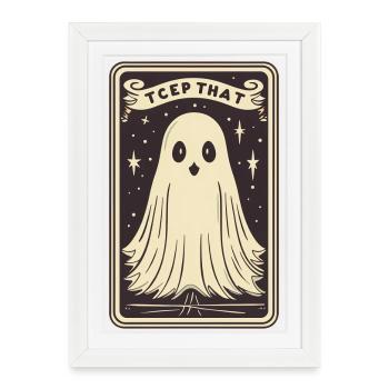 Carte de Tarot - Affiche encadrée (27 × 37 cm) - blanc - Devant
