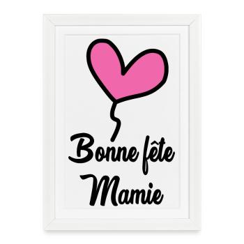 GRANNY. HAPPY BIRTHDAY. MOM. MOTHER'S DAY - Framed poster (27 × 37 cm) - white - Front