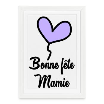 MAMIE. FÊTE DES MÈRES - Affiche encadrée (27 × 37 cm) - blanc - Devant