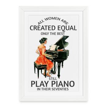 Les meilleurs soixante-dix au piano - Affiche encadrée (27 × 37 cm) - blanc - Devant