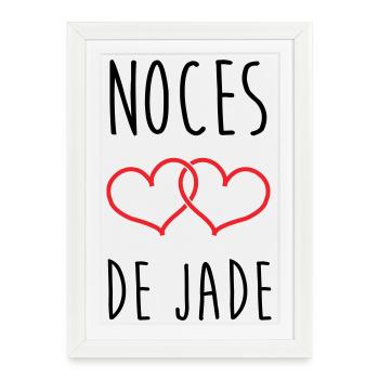 Jade Wedding 26 Years of Love - Framed poster (27 × 37 cm) - white - Front