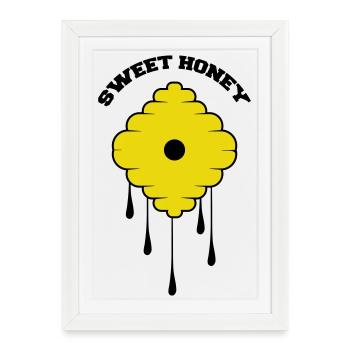 Sweet Honey - Framed poster (27 × 37 cm) - white - Front