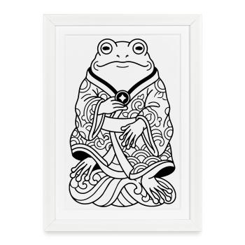 Japanese tattoo - Framed poster (27 × 37 cm) - white - Front