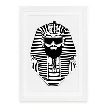 Lunettes de soleil Pharaon - Egypt Sphinx - Affiche encadrée (27 × 37 cm) - blanc - Devant
