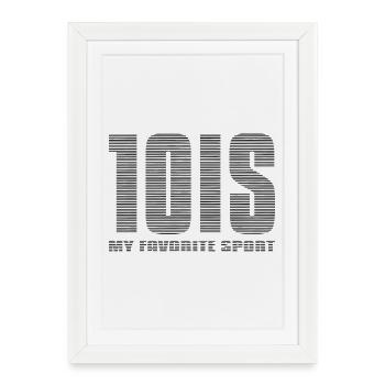 Le tennis, mon sport favori - Affiche encadrée (27 × 37 cm) - blanc - Devant