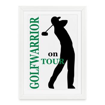 golf - Affiche encadrée (27 × 37 cm) - blanc - Devant