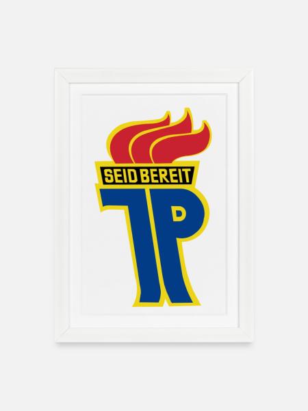 Jungpionier - Gerahmtes Poster (27 × 37 cm) - Weiß