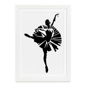 ballet - Framed poster (27 × 37 cm) - white - Front