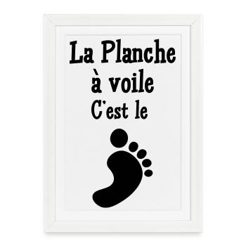 Windsurf Windsurfing Windsurfen Planche à voile - Framed poster (27 × 37 cm) - white - Front