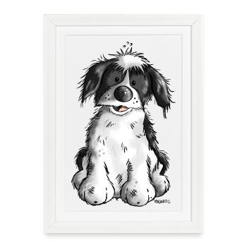 Cute Havanese - Framed poster (27 × 37 cm) - white - Front