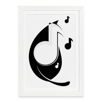Sheet music - Framed poster (27 × 37 cm) - white - Front