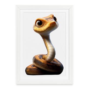 snake, python, cobra, rattlesnake, snakes - Framed poster (27 × 37 cm) - white - Front