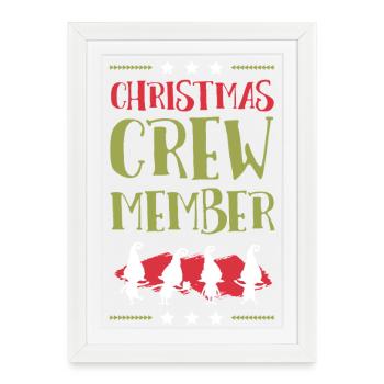Noël de l’équipage de Weihnachten - Affiche encadrée (27 × 37 cm) - blanc - Devant