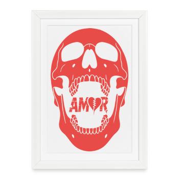 Amor Design - Framed poster (27 × 37 cm) - white - Front