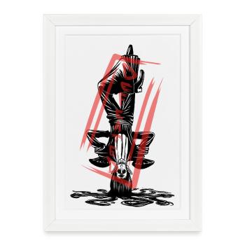 The defeated: Witch Vampire Monster - Affiche encadrée (27 × 37 cm) - blanc - Devant
