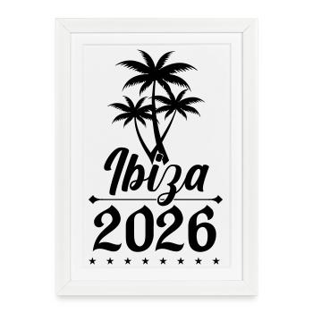 Ibiza 2026 - Affiche encadrée (27 × 37 cm) - blanc - Devant