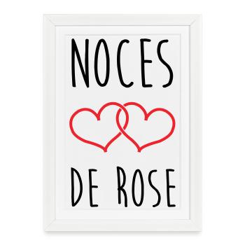 Rose Wedding 17 Years of Marriage - Framed poster (27 × 37 cm) - white - Front