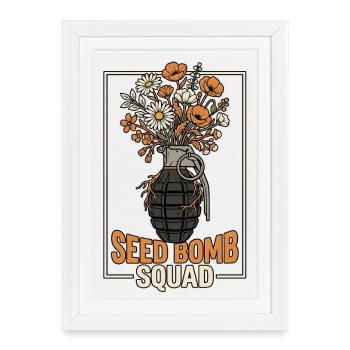 Seed Planting Future - Framed poster (27 × 37 cm) - white - Front