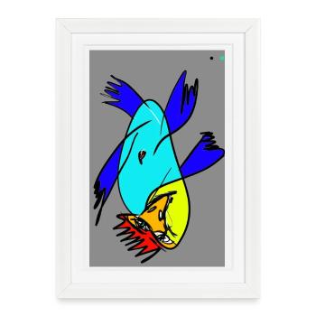 Gravity is just a suggestion. - Framed poster (27 × 37 cm) - white - Front