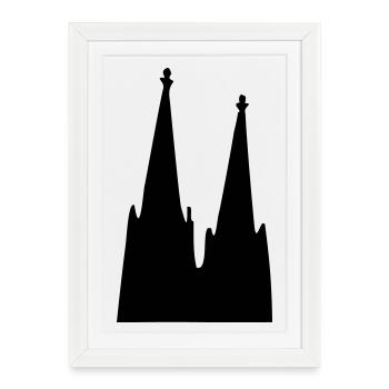 Cathedral - Framed poster (27 × 37 cm) - white - Front