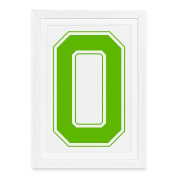 z0 - Gerahmtes Poster (27 × 37 cm) - Weiß - Vorne