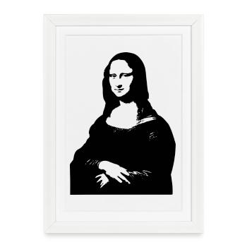 La Joconde - Affiche encadrée (27 × 37 cm) - blanc - Devant
