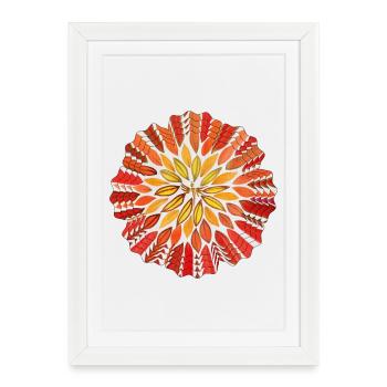 Soul Blossoms Joy of Life - Sonja Ariel von Staden - Framed poster (27 × 37 cm) - white - Front
