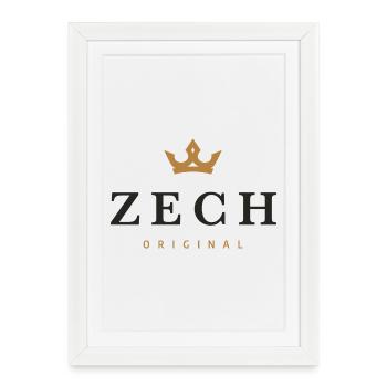 Logo original de la famille Zech - Affiche encadrée (27 × 37 cm) - blanc - Devant
