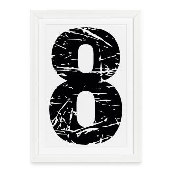 8 - Affiche encadrée (27 × 37 cm) - blanc - Devant