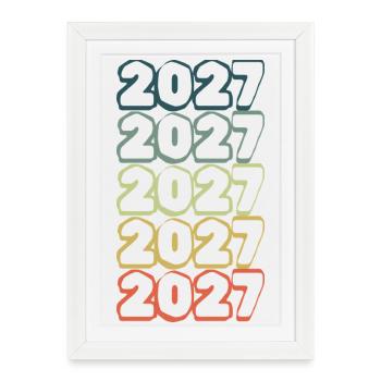 2027 - Framed poster (27 × 37 cm) - white - Front