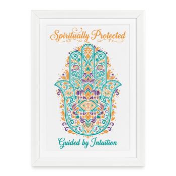 Spirituality Spiritually Protected Zen Intuition - Framed poster (27 × 37 cm) - white - Front
