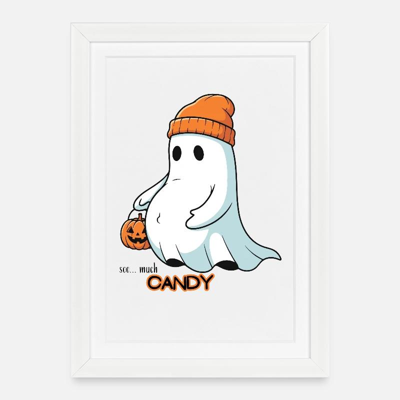 soo much Candy - Gerahmtes Poster (27 × 37 cm) - Weiß