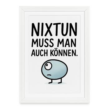 You have to be able to do nothing - Framed poster (27 × 37 cm) - white - Front