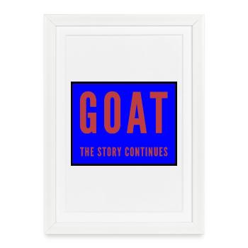 Large Animation Print for Children's Clothing - Framed poster (27 × 37 cm) - white - Front