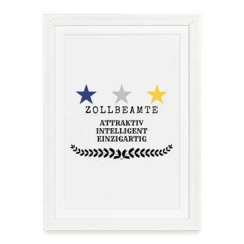 Customs officer - Framed poster (27 × 37 cm) - white - Front