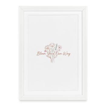 Fleuris sur ton propre chemin - Affiche encadrée (27 × 37 cm) - blanc - Devant