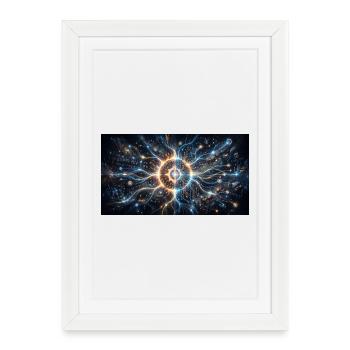 Core of the AI network - Framed poster (27 × 37 cm) - white - Front