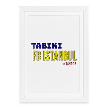 TABIKI FB ISTANBUL Contrast Design - Affiche encadrée (27 × 37 cm) - blanc - Devant