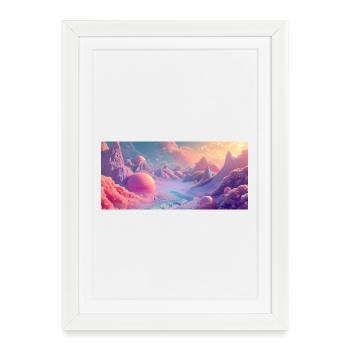 MP-3306_gfx_3D_Hypersurrealism - Affiche encadrée (27 × 37 cm) - blanc - Devant