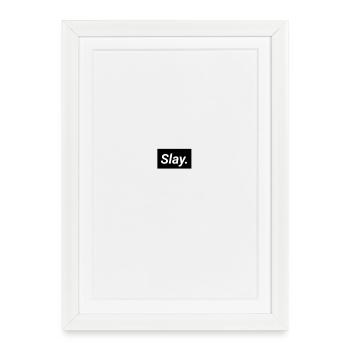 Slay. Simple, funny. Teenage Youngsters - Framed poster (27 × 37 cm) - white - Front