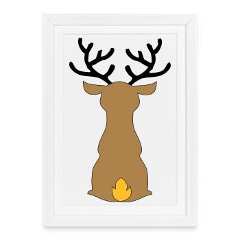 Noël - Affiche encadrée (27 × 37 cm) - blanc - Devant